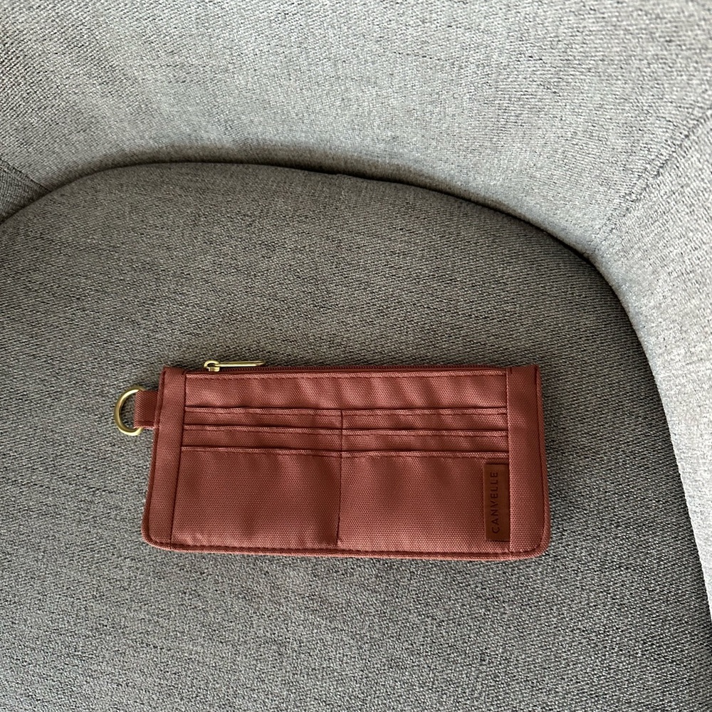 Slim Wallet in Terracotta - Canvelle
